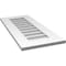 Ekena Millwork Vertical Surface Mount PVC Gable Vent: Non-Functional, w/ 3-1/2"W x 1"P Standard Frame, 14"W x 32"H GVPVE14X3201SN - alternate 2